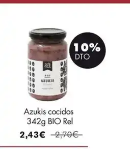 NaturaSí Azukis cocidos BIO Rel oferta