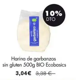 NaturaSí Harina de garbanzos sin gluten BIO Ecobasics oferta