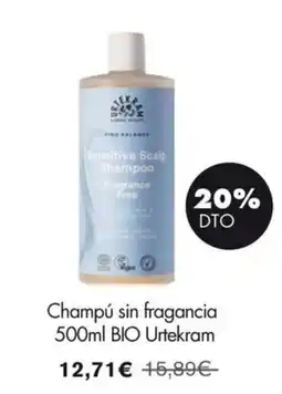 NaturaSí URTEKRAM Champú sin fragancia BIO oferta