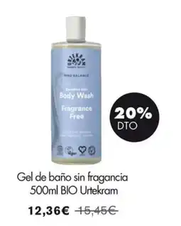 NaturaSí URTEKRAM Gel de baño sin fragancia BIO oferta