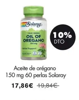 NaturaSí SOLARAY Aceite de orégano 60 perlas oferta