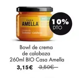 NaturaSí CASA AMELLA Bowl de crema de calabaza oferta
