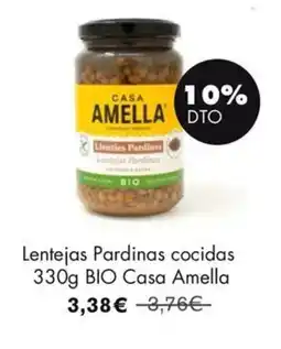 NaturaSí CASA AMELLA Lentejas Pardinas cocidas BIO oferta