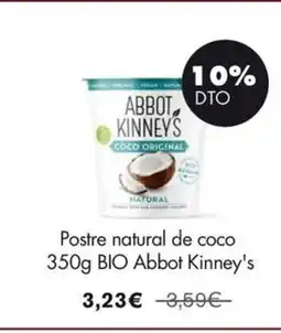 NaturaSí ABBOT KINNEY'S Postre natural de coco BIO oferta