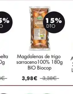 NaturaSí BIOCOP Magdalenas de trigo sarraceno 100% BIO oferta