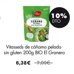 NaturaSí EL GRANERO Vitasseds de cáñamo pelado sin gluten BIO oferta