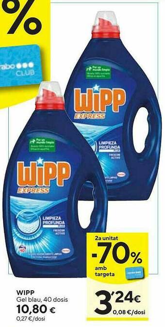 Caprabo Wipp Gel Blau oferta