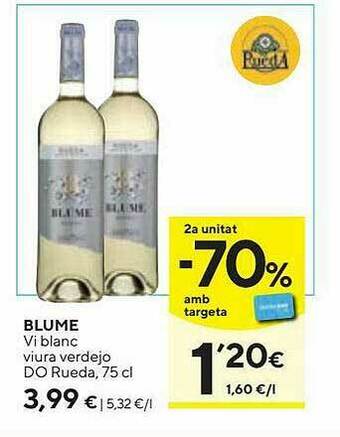 Caprabo Blume Vi Blanc Viura Verdejo Do Rueda oferta