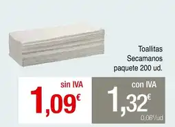 mycash profesional Toallitas Secamanos paquete oferta