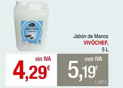mycash profesional VIVÓCHEF Jabón de Manos oferta