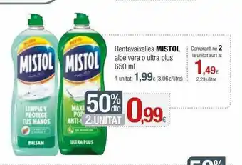 Condis 50% Dte. 2a Unitat Rentaveixelles Mistol Aloe Vera O Ultra Plus oferta