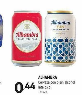 Coviran Alhambra Cerveza Con O Sin Alcohol oferta