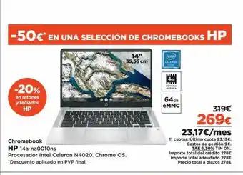 El Corte Inglés Chromebook Hp 14a-na0010ns oferta