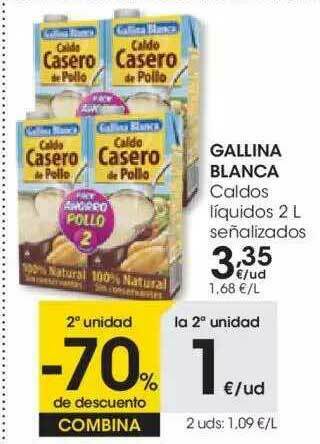 Eroski 2a Unidad -70% De Descuento Gallina Blanca Caldos Líquidos oferta