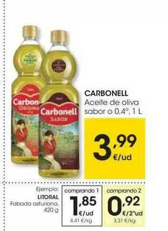 Eroski Carbonell Aceite De Oliva Sabor O 0.4° oferta