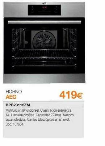 Expert Horno Aeg oferta