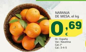 HiperDino Naranja De Mesa oferta