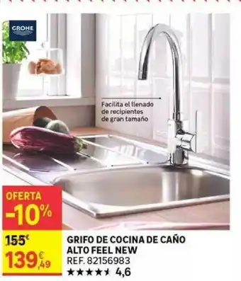 Leroy Merlin Grifo De Cocona De Caño Alto Feel New oferta
