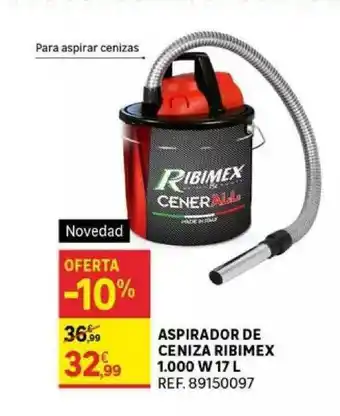 Leroy Merlin Aspirador De Ceniza Ribimex 1.000 W 17 L oferta