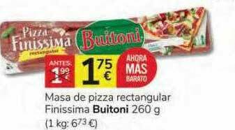 Supermercados Charter Masa De Pizza Rectangular Finissima Buitoni oferta