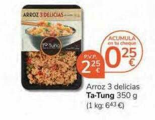 Supermercados Charter Arroz 3 Delicias Ta-tung oferta