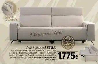 MyMobel Sofá 3 Plazas Leyre oferta