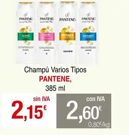 mycash profesional PANTENE Champú Varios Tipos oferta