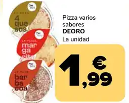 Supeco DEORO Pizza varios sabores oferta