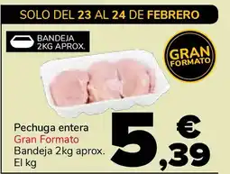 Supeco Pechuga entera Gran Formato oferta