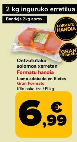 Supeco Ontzututako solomoa xerretan oferta