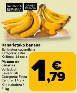 Supeco Kanarietako banana oferta
