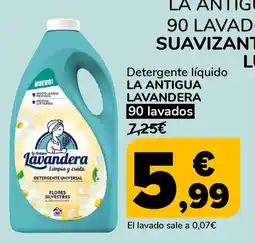 Supeco LA ANTIGUA LAVANDERA Detergente líquido oferta