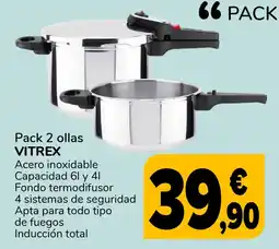 Supeco VITREX Pack 2 ollas oferta