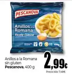 Unide Market Pescanova - anillos a la romana sin gluten, 400 g oferta