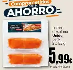 Unide Market Unide - lomos de salmon, pack 2 x 125 g oferta