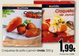 Unide Market Unide - croquetas de pollo o jamon, 500 g oferta