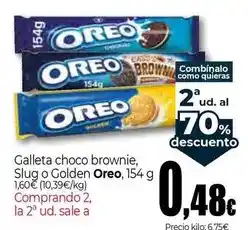 Unide Market Oreo - galleta choco brownie, slug o golden, 154 g oferta