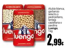 Unide Market Luengo - alubia blanca garbanzo selecto o pedrosillano, lenteja castellana o pardina, 1 kg oferta