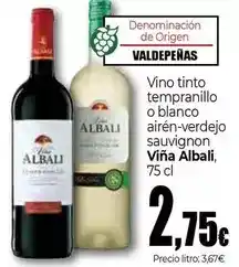 Unide Market Viña albali - vino tinto tempranillo o blanco airén-verdejo sauvignon, 75 cl oferta