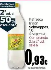 Unide Market Schweppes - refresco limon, 1.5 l oferta