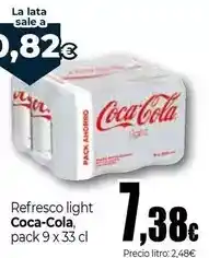 Unide Market Coca-cola - refresco light, pack 9 x 33 cl oferta