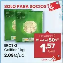 Autoservicios Familia Eroski - coliflor oferta