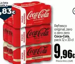 Unide Market Coca-cola - refresco original, zero o zero zero, pack 12 x 33 cl oferta