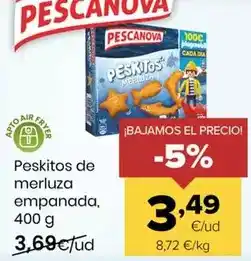 Autoservicios Familia Pescanova - peskitos de merluza empanada oferta