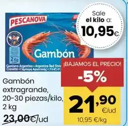 Autoservicios Familia Pescanova - gambon extragrande oferta