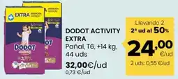 Autoservicios Familia Dodot ativity extra - pañal t6 oferta