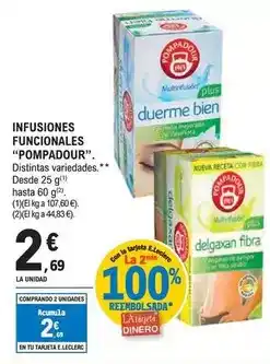 E.Leclerc Pompadour - infusiones funcionales oferta