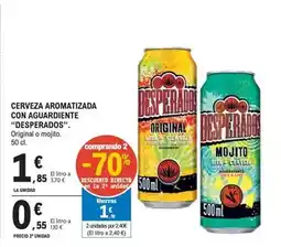 E.Leclerc Desperados - cerveza aromatizada con aguardiente oferta
