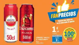 E.Leclerc Amstel/cruzcampo - cerveza oferta