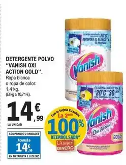 E.Leclerc Vanish - detergente polvo oxi action gold oferta